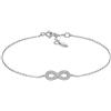 Fossil Bracciale a catena Infinity da donna in argento 925, JFS00633040, Nebbia Argento