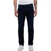 Replay Jeans Dritti Grover da Uomo con Elasticità, Blu (Blu Scuro 007), 38 W / 32 L