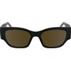 KARL LAGERFELD Unisex Adult Sunglasses KLJ6168S - Matte Black with Solid Brown Lens