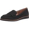 LifeStride Zee, Mocassino da Donna, Nero/Nero, 5 UK