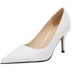 Generisch Pumps, scarpe da donna con tacco alto, scarpe da sposa, scarpe da donna, eleganti e comode, scarpe da sposa, scarpe da sera, scarpe basse, bianco, 40 EU