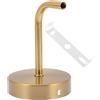 OSALADI Staffa da parete per illuminazione in metallo, supporto da parete dorato, base lampada da parete, facile da installare, 13 cm, per casa, fai da te