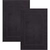 Betz Set di 2 scendibagni misure 50 x 70 cm 100% cotone scendibagno tappeto da bagno Premium qualità 650 g/m² 10 colori sono disponibili (grafite)