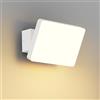 K-Bright Lampada da parete per esterni, 24 W, 3000 K, luce calda, per corridoio, balcone, esterno, garage, giardino, impermeabile, IP65, montaggio a parete/soffitto (bianco)