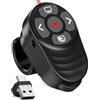 Coogamefly 2 in 1 USB C Presentation Clicker, Wireless 2.4G Type C e USB ricevitore Presenter Clicker, puntatore per presentazioni Controllo del volume per Windows