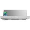 Cecotec Cappa Aspirante 70cm Telescopica Bolero Flux TLT 704400 Glass White A+++. Aspirazione 431,2m³/h, Basso Consumo, Motore DC, Controllo Movimento e Touch, Vetro Frontale Bianco, Acciaio Inox