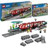 BRICK Flip Lego City Tram con Fermata (60423): Estensione dei Binari (60205) - Novità 2024, Stazione Ferroviaria e Binari