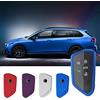 CDEFG Compatibile con VW Golf 8 Tiguan 3 Passat B9 ID3 ID4 ID7 Octavia 4 Kodiaq Elroq Formentor Terramar 2025 Custodia per Chiavi Auto TPU Silicone lucido con Telecomando Protettiva Accessori (Blu)