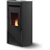 PALAZZETTI Stufa a pellet Ecofire Flo TCA 9kW nero Palazzetti 805809820 [04021000]