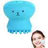 Agatige Spazzola per la pulizia del viso, spugna di silicone Rimozione del grasso esfoliante Spazzola per il viso in silicone per pulizia profonda(Blu)