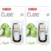 Ma-Fra MAFRA, Deo Cube Apple, Profumatore per Auto, Fragranza alla Mela Verde, Rinfresca Abitacolo e Piccoli Ambienti, Design Elegante a Forma di Cubo e Tappo in Legno, Profumazione a Lunga Durata, 5ml