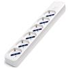 TECNO-ESHOP MULTIPRESA BIPASSO SCHUKO 6 POSTI CON INTERRUTTORE SENZA CAVO BIANCA MULTIAIGSCB-AIG8433325210694