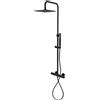 Rubinetteria Paffoni Birillo Square colonna doccia regolabile nero opaco codice prod: ZCOL641LIQNO