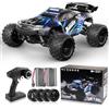 JOYTREKY Macchina Telecomandata - Auto Telecomandate In Scala 40Km/H 2,4 Ghz 4 Ruote Motrici Fuoristrada Fuoristrada Hobby Con Doppia Batteria Ricaricabile Per Bambini E Adulti - Blu