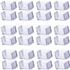 Zoyay Tappi Gambe Di Sedie Trasparente Silicone Covers Antiscivolo Piedini Caps Gomma Quadrati Protector Pad per Mobili Tavoli Pavimenti Gommini Cuscini-Rettangolo (24 pz)_25 * 30mm