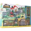 GLOBO S.R.L. Globo Animal Farm Playset Fattoria con Animali e Mezzi