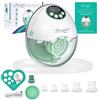 FUTURA SRL MAMASHY Mamashy Tiralatte Elettrico Indossabile con Guida Vocale in Italiano Tira Latte Portatile Accessori