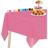 PartyWoo Tovaglia rettangolare rosa acceso, 150 x 250 cm, tovaglia per tavolo da 6 a 8 piedi, tovaglia impermeabile per feste, matrimoni (confezione da 1)