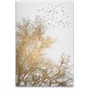 A.S. Création DD131768 - Stampa su tela, corona d'albero, bianco oro, 40 x 60 cm