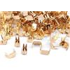 cyclingcolors Estremità inferiore di chiusura lampo 4x7mm N. 5 in Metallo Cerniera ideale per Gonne Abbigliamento Pelletteria Creazione di Cuscini, oro 10g (circa 80 pezzi)