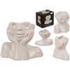 Out of the blue Vaso in ceramica Face, 14 x 7 x 11,5 cm, 200 ml, in confezione regalo