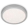 BRILONER - Plafoniera da soffitto LED, decorazione a cielo stellato, lampadario LED, lampada moderna, pannello led, temperatura di colore bianco neutro, Ø280 mm, colore argento