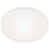 Briloner - Plafoniera LED con effetto retroilluminato, Plafoniera LED piatta, temperatura di colore bianco neutro, Ø280 mm, bianco