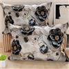 PETTI Artigiani Italiani - Coppia di Federe Cuscino 50x80 cm in Microfibra, Cuscini Arredo Camera da Letto, Divano, Salotto, Set 2 Fodere Copricuscino, Federa Floreale 06 7, 100% Made in Italy