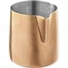 APS 10307 FLOW - Bricco per il latte in acciaio INOX 18/8, rivestito in PVD, effetto vintage, 150 ml, Ø 6 cm, altezza 6,5 cm, rame