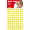 APLI Kids APLI - Confezione da 6 fogli di gomme rotonde, 10 mm, colore: giallo