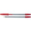 OFFICER PRODUCTS OFFICE PRODUCTS - Penna a sfera Basic/colore: Rosso/‎50 pezzi (1 confezione) / Spessore del tratto 1,0 mm/Cassa Trasparente/Spessore tratto 0,7 mm/Ideale per ufficio, casa o scuola