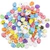 VALICLUD 100 mini uova di Pasqua in polistirolo, 1,8 cm, macchiate, per decorazioni pasquali, fai da te, per bambini, artigianato creativo e accessori per feste