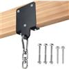 Supaway 1 Pezzo Supporto Pesante per Sacco da Boxe - Staffa da Parete/Soffitto - Ganci Robusti Girevoli a 360° per Travi in Legno - per Allenamenti di Boxe, Muay Thai, Yoga Aereo, Altalene, Amaca