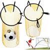 ENUTROF Obiettivo da Calcio 2Pcs Top Bins Calcio Bersagli da Top Bins Rete Bersaglio da Gialla/Nero con Cinghie Regolabili per l'allenamento di Precisione Allenamento