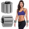 BNGXR Polso Regolabile Peso della Caviglia, Pesi Polso Indossabili, Superficie in Silicone Braccialetto, Pesi per Gambe, per Esercizio Camminare Jogging Yoga Aerobica Nuoto e Fitness (Nero)