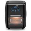 STARLYF Air Oven con Gabbia Rotante - Friggitrice ad Aria 10-in-1, Forno Multifunzione 12L, 1700W. 10 Programmi Preimpostati, Girarrosto, Disidratatore e Forno a Convezione - Colore Nero