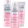 L'Oreal Paris L'Oréal Paris Elvive Glycolic Gloss Set Balsamo 150ml + Shampoo 200ml + Trattamento Laminazione 5 Minuti 200ml per Capelli Spenti e Porosi Lucentezza Intensa e Duratura - Set da 3