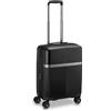 RONCATO AIRGLAM trolley cabina - 4 ruote, espandibile, altezza 55 cm, con sistema di chiusura TSA, Nero