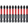 Teocpai 10 punte per cacciavite a testa da 50 mm, cacciavite a croce PH2, punta avvitatore magnetico, punta incrociata antiscivolo, punta avvitatore magnetico a gambo esagonale