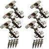 SOTECH 6 pezzi Cerniere a tazza Hettich Sensys Angolo di apertura 110° Battuta interna Cerniere standard da incasso Altezza (Distanza): 1,5 mm incl. viti M4x16mm