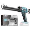 Uaoaii Pistola per Silicone a Batteria Compatibile con Makita 18V-Batteria, Pistola per Calafataggio Elettrica con Luce LED e 4 Velocità per Cartucce da 300ml, Calafataggio,Riempimento(senza batteria)