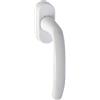 Hoppe 2433766 - Maniglia per finestra girevole Secustik® 'Atlanta' in alluminio bianco traffico rivestito 0530/US952