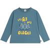 Petit Bateau Maglietta da Bambino a Maniche Lunghe in Cotone Stampato, Goblin, 5 Anni