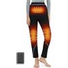 FERNIDA Pantaloni riscaldati da Donna, Neri Termici, con Power Bank, Invernali, Caldi, Leggings Termici, 3 Livelli di Temperatura
