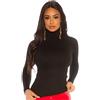 Koucla Maglione a Collo Alto Basic, Nero, S/M