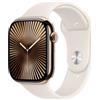 Apple Watch Serie 10 GPS + Cellular 46mm Titanio Oro con Cinturino Sport Galassia