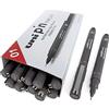 Uni Pin fineliner Drawing Pen - color grigio scuro - 0.1 mm - Confezione da 12