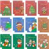 Leonshco 24 Pezzi Mini Taccuino, Taccuino di Natale, Taccuino Portatile, Taccuino Carino Cartoon Bambini, Taccuini di Carta Naturale, Taccuini di Ricambio per Lavoro, Ufficio, Casa e Scuola