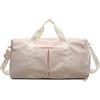 CORIOS Nylon Borsa Sportiva Borsone da Viaggio Donna/Uomo Grande Weekender Pernottamento Bagaglio a Mano Borsone Palestra con Scomparto Scarpe & Tasca di Separazione Bagnata e Asciutta Bianco Sporco