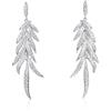 namana Orecchini Pendenti in Argento Sterling 925 per Donna e Ragazza, Orecchini Lunghi Donna a Foglia, Orecchini Donna Argento 925 con Pietre Zirconi, Idee Regalo Donna